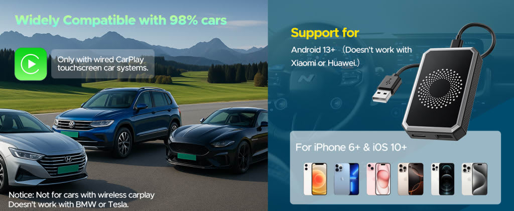 Carplux Connect 3X – Wireless CarPlay Adapter