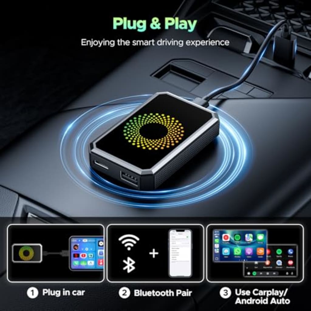 Carplux Connect 3X – Wireless CarPlay Adapter